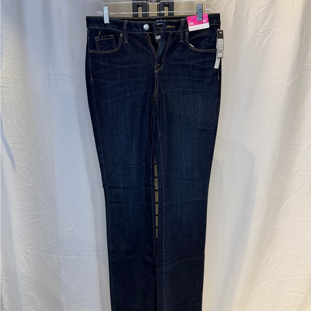 Target Women's Dark Indigo Straight Leg Jeans‎